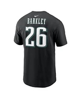 Nike Men's Saquon Barkley Black Philadelphia Eagles Super Bowl Lix Name Number T-Shirt