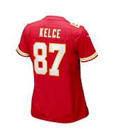 Nike Women's Travis Kelce Red Kansas City Chiefs Super Bowl Lix Game Jersey