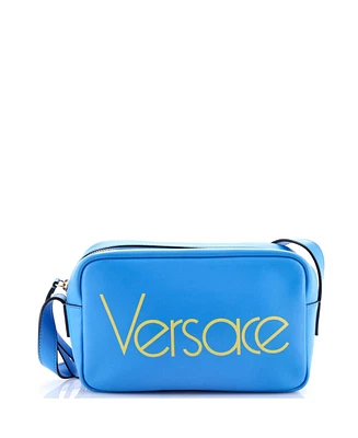 Pre-Owned Versace Medium Logo Camera Bag Printed Leather