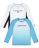 Laguna Big Boys Long-Sleeve Rash Guards, Pack of 2