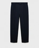 Mango Men's Eu Slim-Fit Pleated Pants