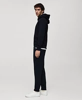 Mango Men's Regular-Fit Cotton-Blend Hoodie