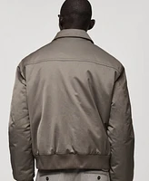 Mango Men's Quilted Water-Repellent Jacket