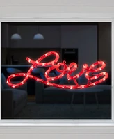 Northlight 17" Lighted Love Script Valentine's Day Window Silhouette Decoration