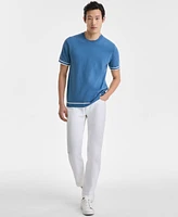 Alfani Men's Refined Short Sleeve Textured Sweater, Exclusively at Macy's