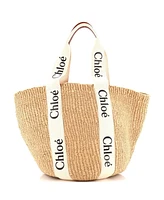 Pre-Owned Chloe Large x Mifuko Woody Tote Raffia