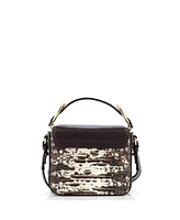 Pre-Owned Chloe Mini C Flap Bag Leather with Embossed Detail