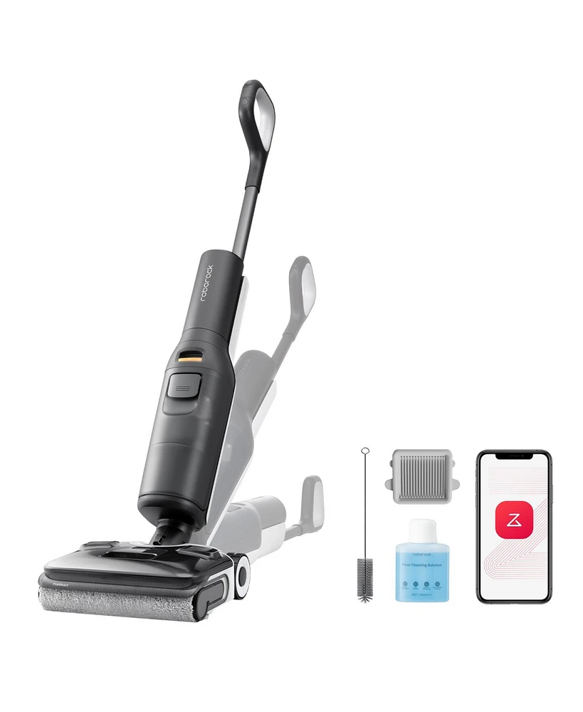 Roborock F25 Ace Cordless Wet Dry Vacuum Cleaner, Floor Washer, Smooth Maneuvers with Al Enhanced SlideTech 2.0, Zero-Tangle & Streak-Free