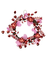 Candies and Hearts Valentine's Day Wreath Unlit, 16"
