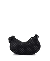 Pre-Owned Balenciaga Xs Le Cagole Giant Studs Shoulder Bag Rhinestones