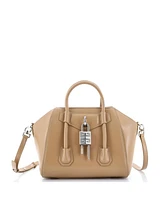 Pre-Owned Givenchy Mini Antigona Lock Bag Leather