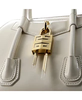 Pre-Owned Givenchy Mini Antigona Lock Bag Leather