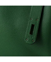 Pre-Owned HERMES Kelly 40 Handbag Green Epsom with Gold Hardware