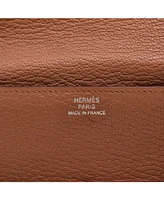 Pre-Owned HERMES Roulis Slim Wallet Chevre Mysore