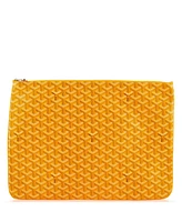 Pre-Owned Goyard Gm Senat Zip Pouch Coated Canvas