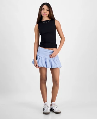 Juniors' Bubble Mini Skirt