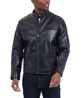 Michael Kors Men's Faux Leather Moto Jacket