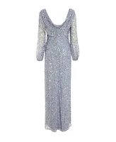 Quiz Women's Sequin cowl Front Maxi Dress