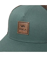 Rvca Men's Teal Va All The Way Trucker Adjustable Hat