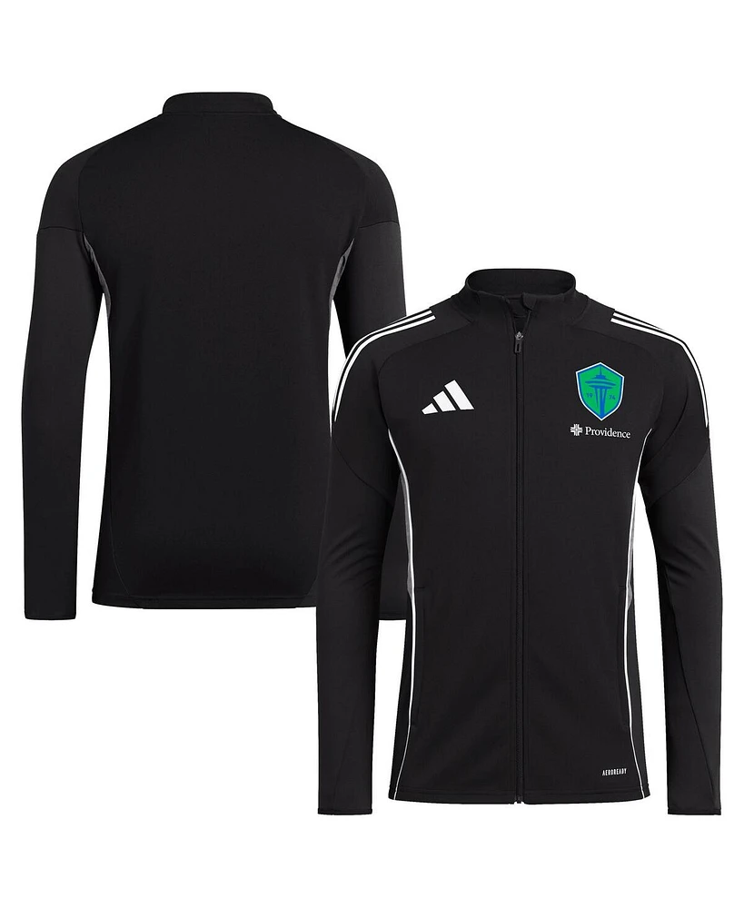 Adidas Men's Black Seattle Sounders Fc 2025 Full-Zip Training Jacket