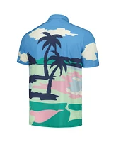 Puma x Ptc Men's Blue Wm Phoenix Open Print Mattr Button-Up Shirt