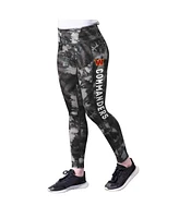 Msx by Michael Strahan Women's Black Washington Commanders Aubrey Tie-Dye Leggings