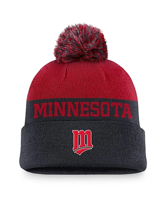 Nike Men's Navy Minnesota Twins Rewind Peak Cuffed Knit Hat with Pom