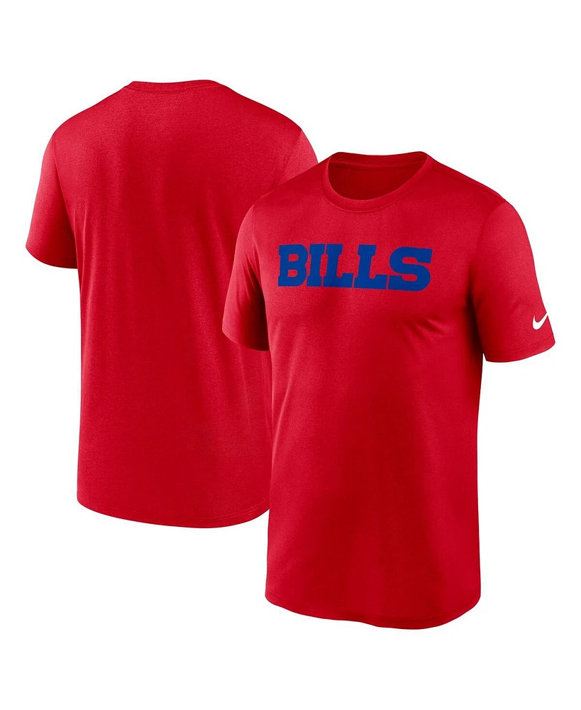 Nike Men's Red Buffalo Bills Primetime Legend Wordmark Performance T-Shirt