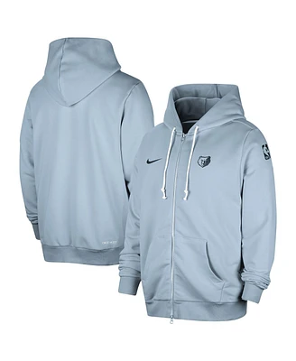 Nike Men's Light Blue Memphis Grizzlies Authentic Standard Issue Full-Zip Hoodie Jacket