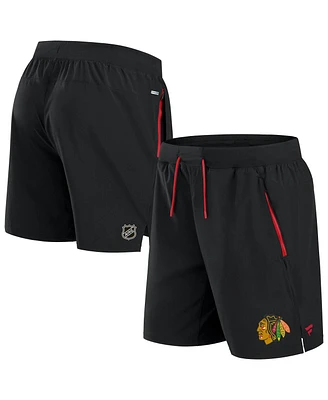 Fanatics Men's Black Chicago Blackhawks Authentic Pro Rink Performance Shorts