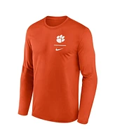 Nike Men's Orange Clemson Tigers Primary Stack Legend Long Sleeve T-Shirt