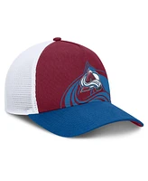 Fanatics Men's Burgundy/Blue Colorado Avalanche Authentic Pro A-Frame Rink Adjustable Hat