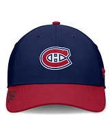 Fanatics Men's Navy/Red Montreal Canadiens Authentic Pro Rink Flex Hat