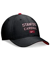 Nike Men's Black Stanford Cardinal Primetime Rise Swoosh Flex Hat