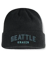 Fanatics Men's Black Seattle Kraken Andee Cuffed Beanie