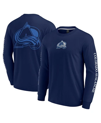 Fanatics Men's Navy Colorado Avalanche Elements Strive Long Sleeve T-Shirt