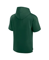 Fanatics Men's Green Miami Hurricanes Ready Short Sleeve Pullover Hoodie