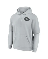 Fanatics Men's and Women's Gray San Francisco 49ers Sleek Elements Pullover Hoodie