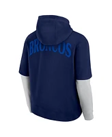 Fanatics Men's and Women's Navy Denver Broncos Sleek Elements Pullover Hoodie