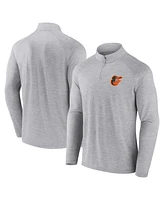 Fanatics Men's Gray Baltimore Orioles Head to Head Raglan Quarter-Zip Jacket