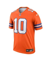 Nike Men's Bo Nix Orange Denver Broncos Alternate Legend Player Performance Top