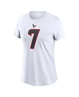 Nike Women's C.j. Stroud White Houston Texans Player Name Number T-Shirt