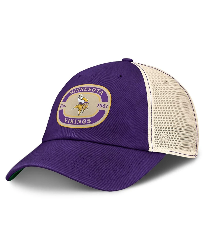 Top of the World Men's Purple Minnesota Vikings Team Patch Adjustable Hat