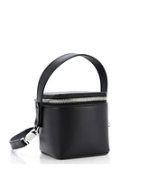 Pre-Owned Salvatore Ferragamo Micro Gancicni Top Handle Vanity Case Leather