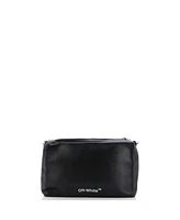 Pre-Owned Off White Block Pouch Shoulder Bag Printed Leather
