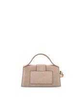 Pre-Owned Jacquemus Le Bambino Top Handle Flap Bag Suede