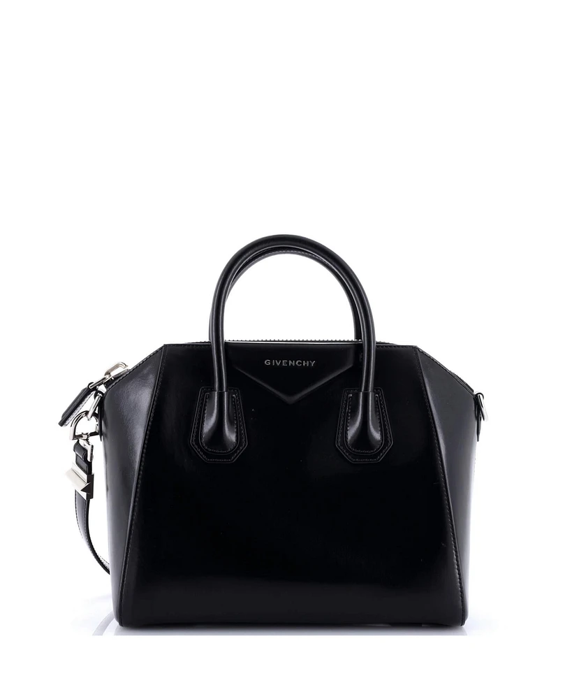 Pre-Owned Givenchy Small Antigona Bag Glazed Leather