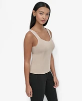 Dkny Women's Fitted V-Neck Tank Top