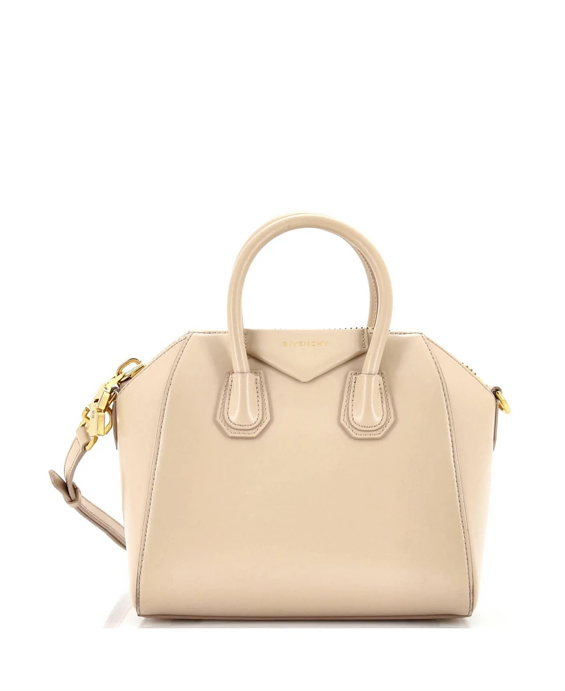 Pre-Owned Givenchy Mini Antigona Bag Glazed Leather