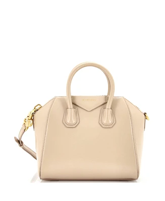 Pre-Owned Givenchy Mini Antigona Bag Glazed Leather